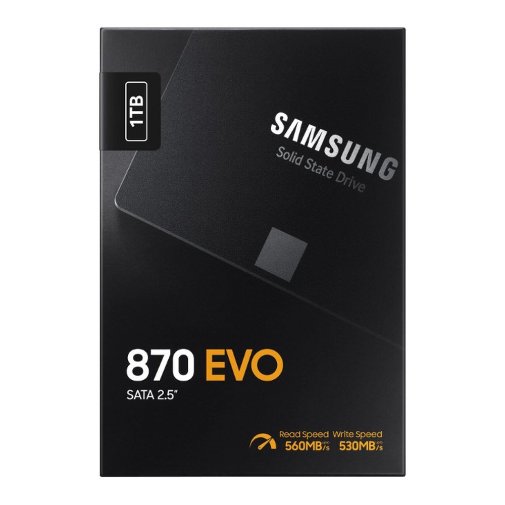 Samsung 870 EVO 1TB 2.5 inch SATA SSD in retail box