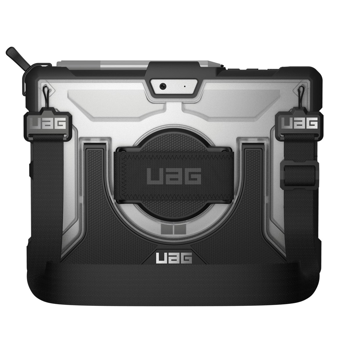 UAG PLASMA CASE FOR SURFACE GO 1/2/3/4 WITH KICKSTAND, HAND&SHOULDER STRAP - ICE